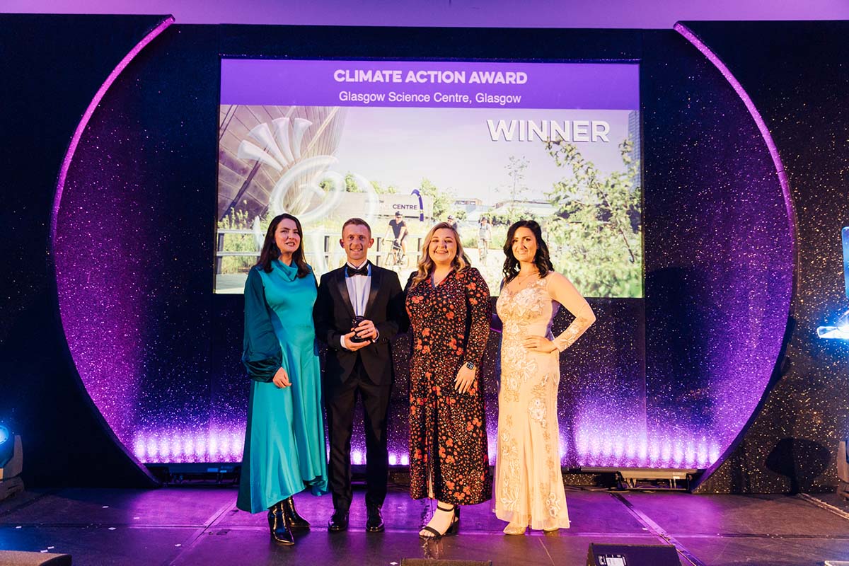 Climate Action award winners at the Scottish Thistle Awards - photo credit: Connor Mollison