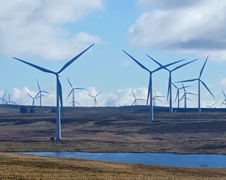whitelee windfarm landscape