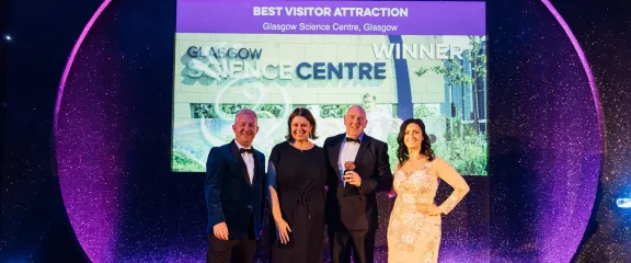 Best Visitor Attraction winners at the Scottish Thistle Awards - photo credit: Connor Mollison