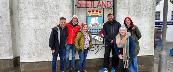 'On Tour' Team arrive in Shetland 