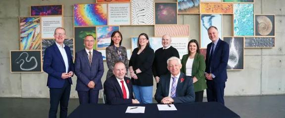 Representatives from UWS and Glasgow Science Centre