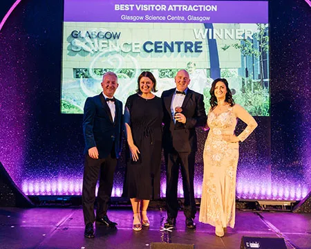 Best Visitor Attraction winners at the Scottish Thistle Awards - photo credit: Connor Mollison