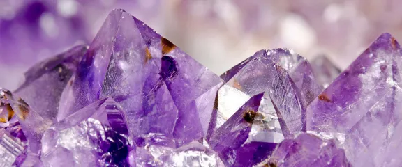 Amethyst crystals