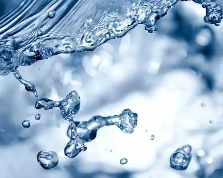 the surface of water